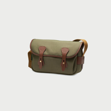 Billingham S3 Camera Bag Green Fibrenyte Brown Leather