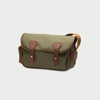 Billingham S3 Camera Bag Green Fibrenyte Brown Leather