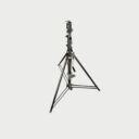 Geared Wind Up Stand With Safety Release Cable Black Chrome