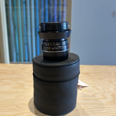 Leica Summicron M 50mm F 2 Black Lens Second Hand