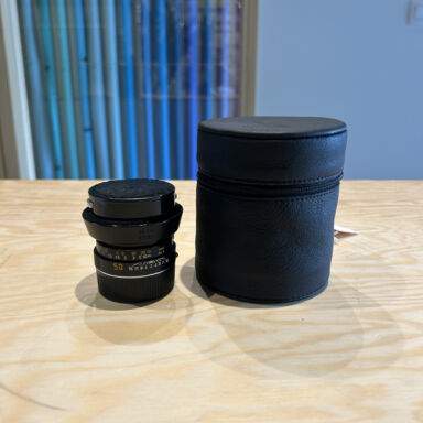 Leica Summicron M 50mm F 2 Black Lens Second Hand