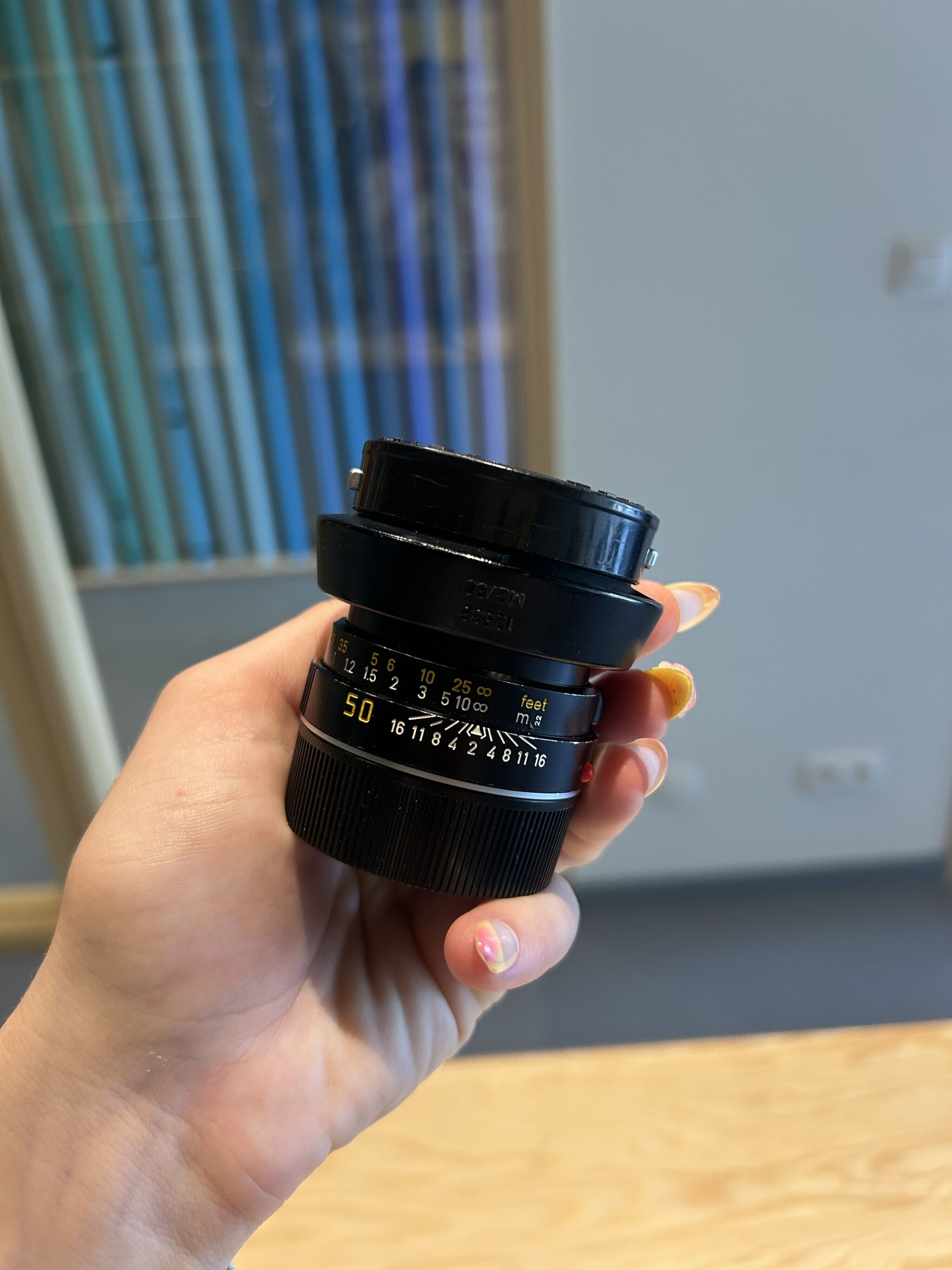 Leica Summicron M 50mm F 2 Black Lens Second Hand