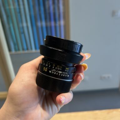 Leica Summicron M 50mm F 2 Black Lens Second Hand