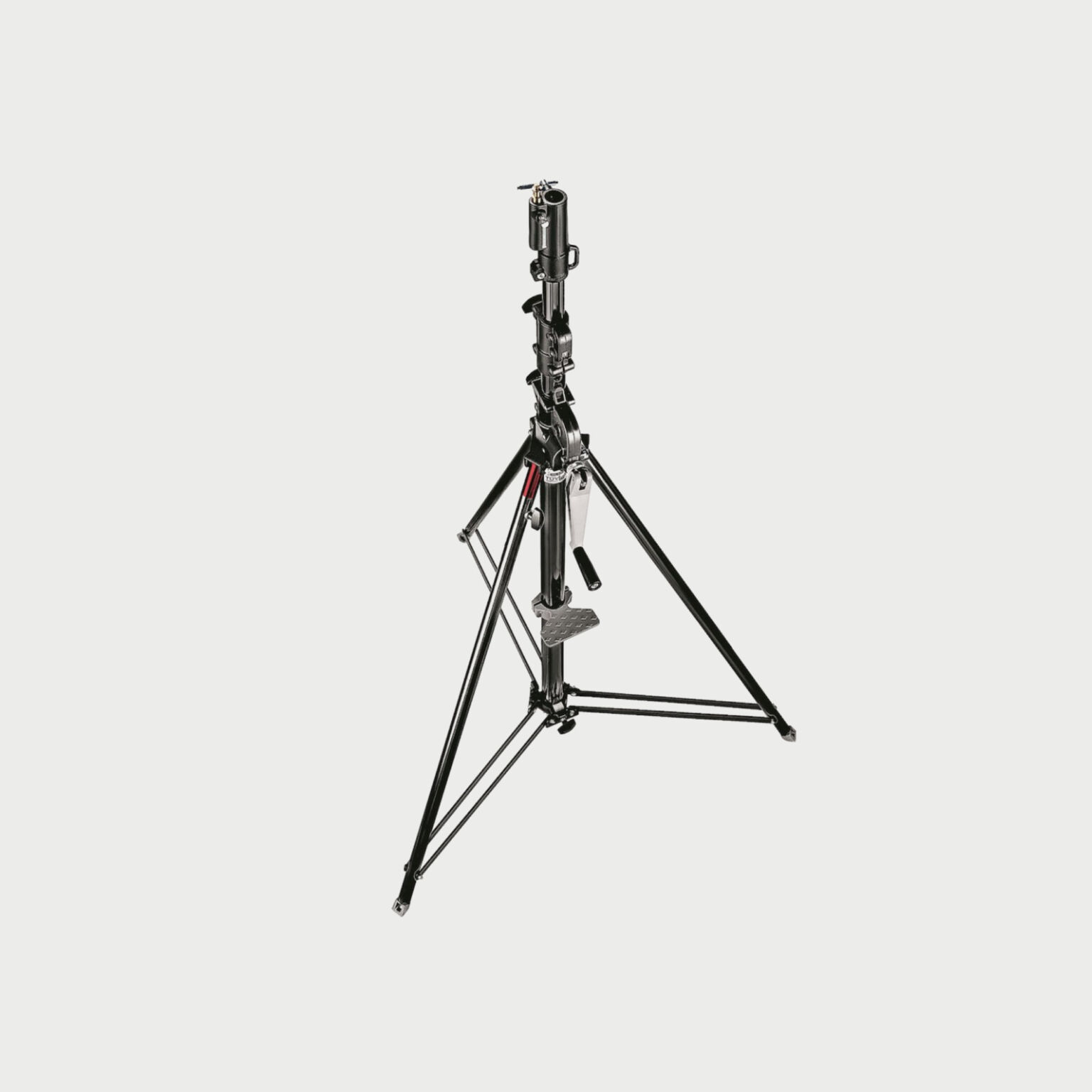 Manfrotto Geared Wind Up Stand With Safety Release Cable Black Chrome Manfrotto Geared Wind Up Stand With Safety Release Cable Black Chrome