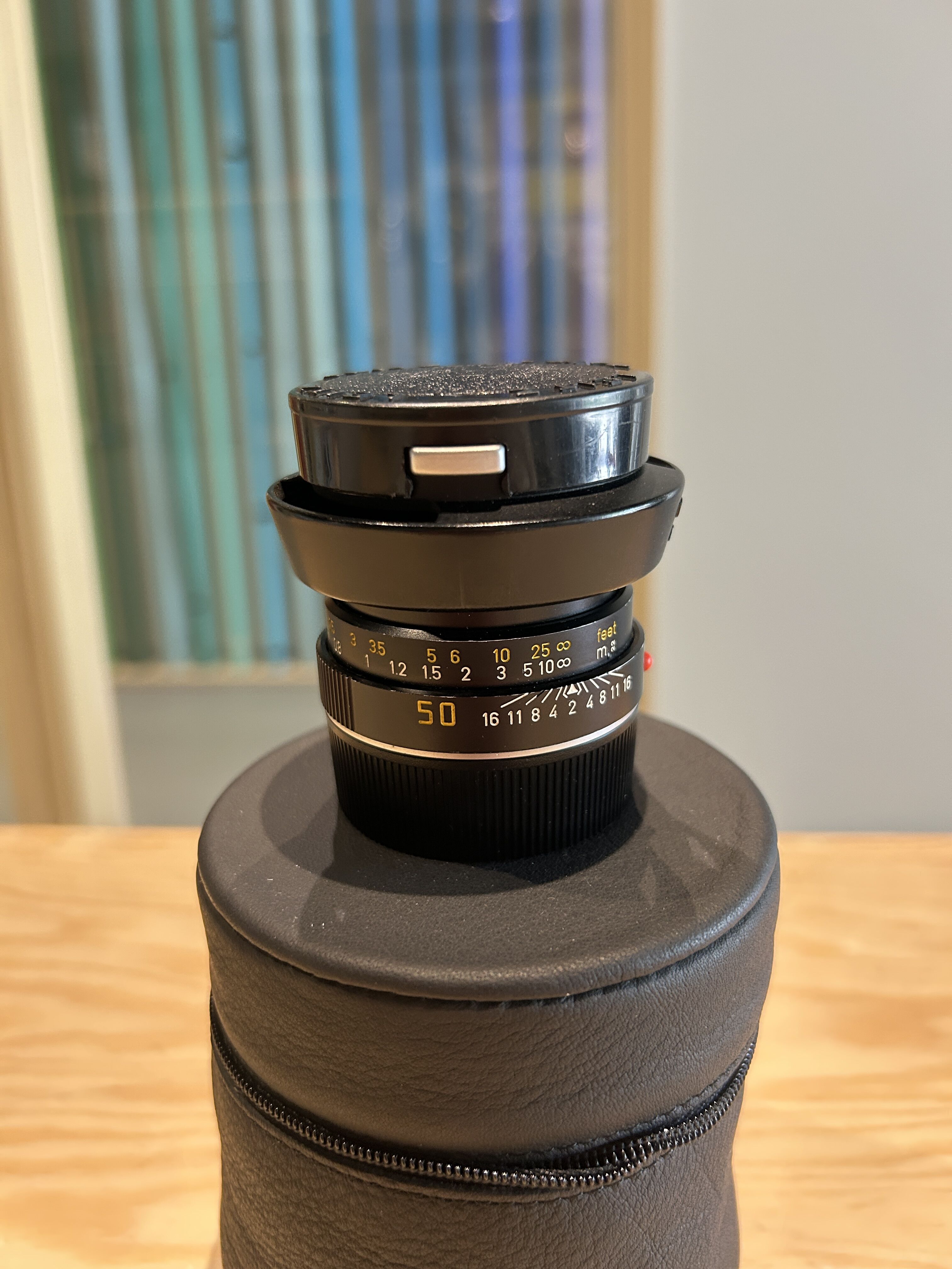 Summicron M 50mm F 2 Black Lens Second Hand