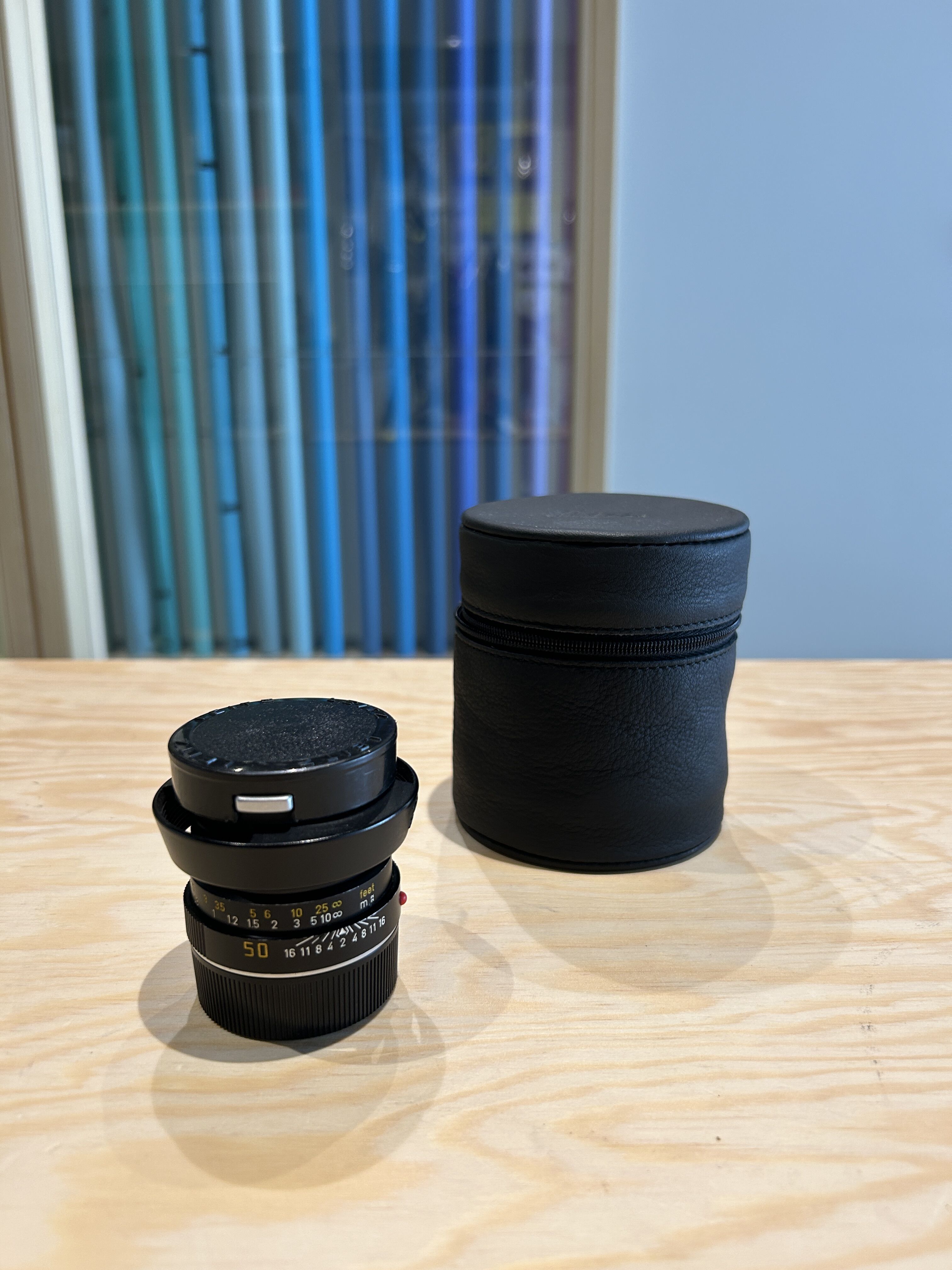 Summicron M 50mm F 2 Black Lens Second Hand