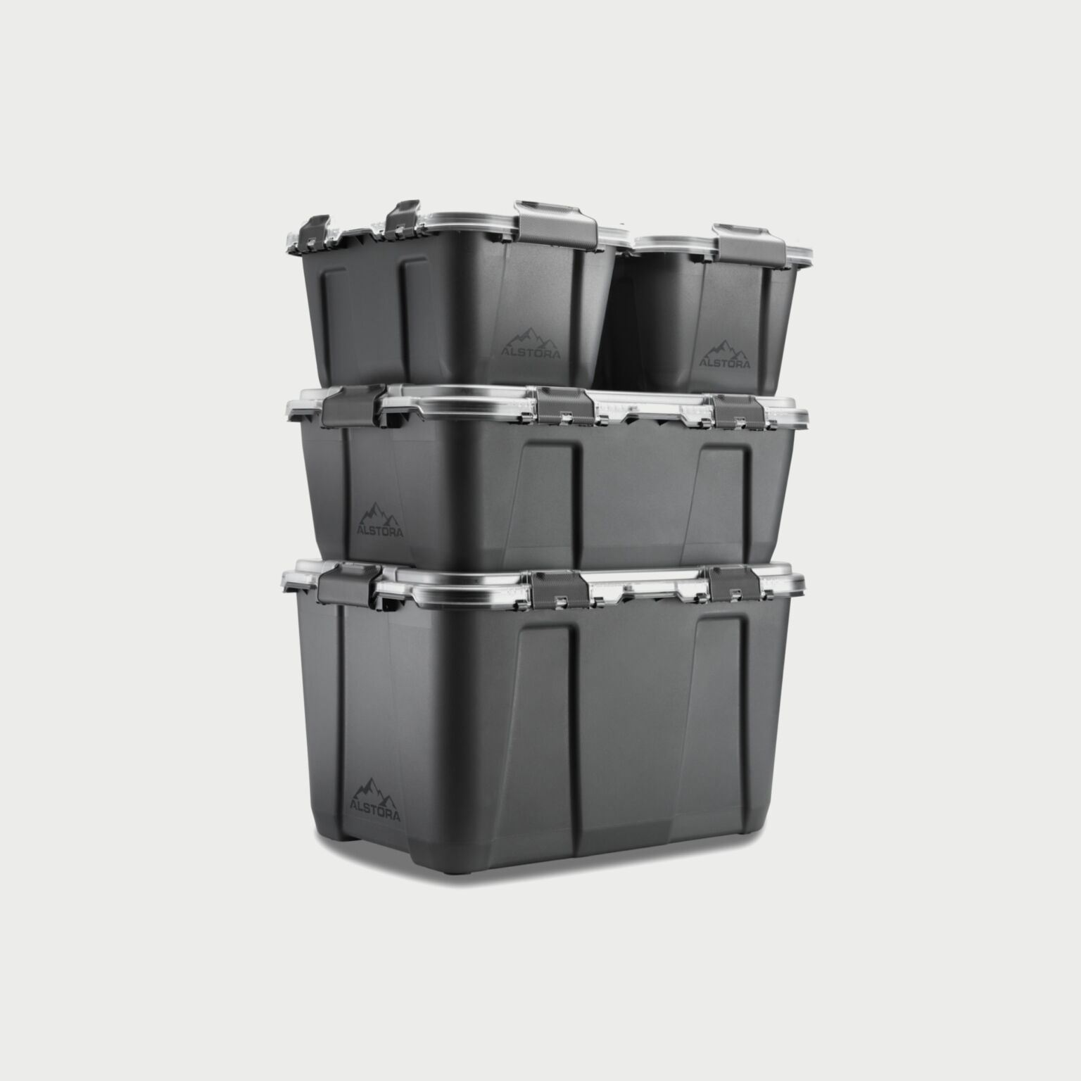 Alstora Container Full Set 19l 46l 76l Stone Grey