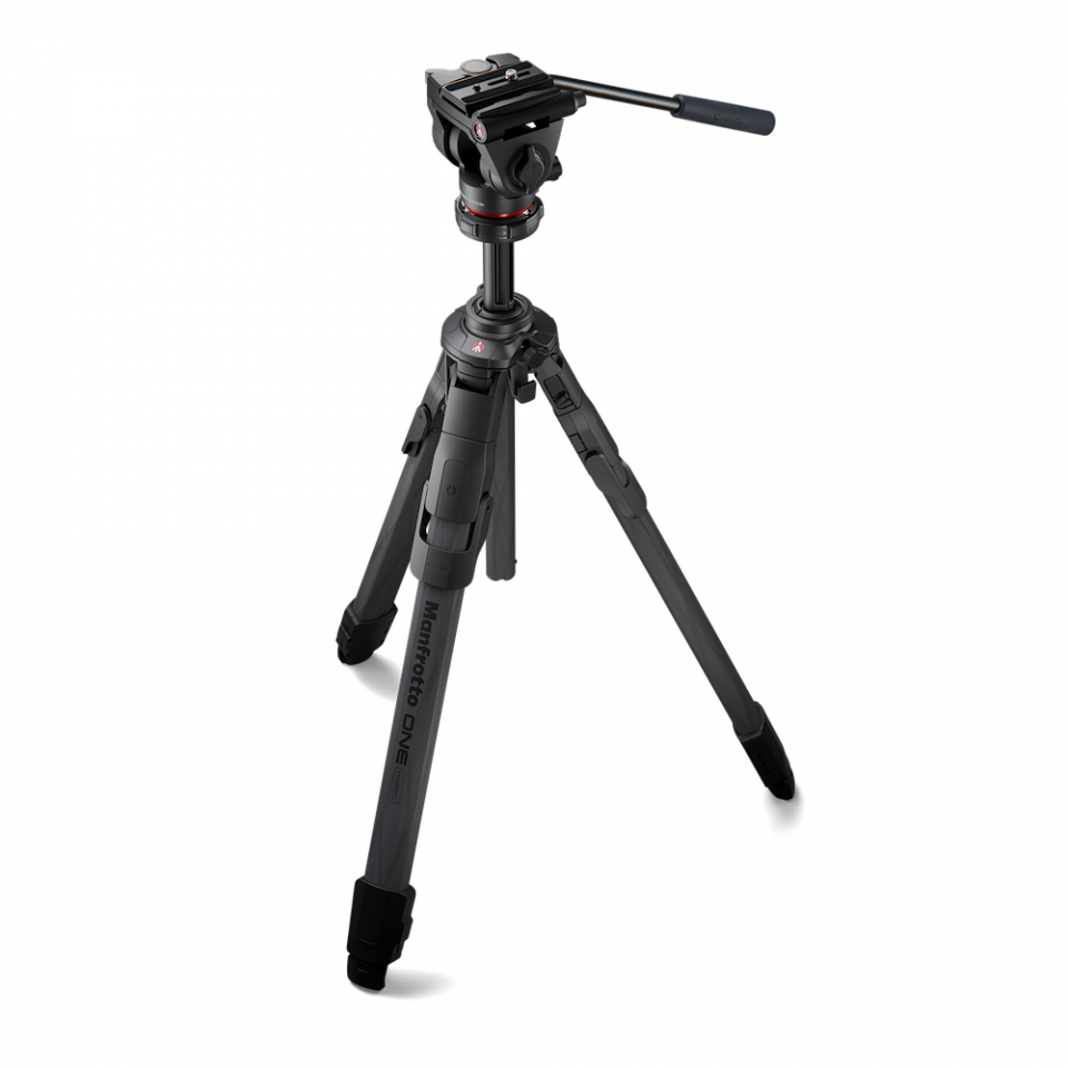 Manfrotto One Carbon Tripod With 500x Fluid Head