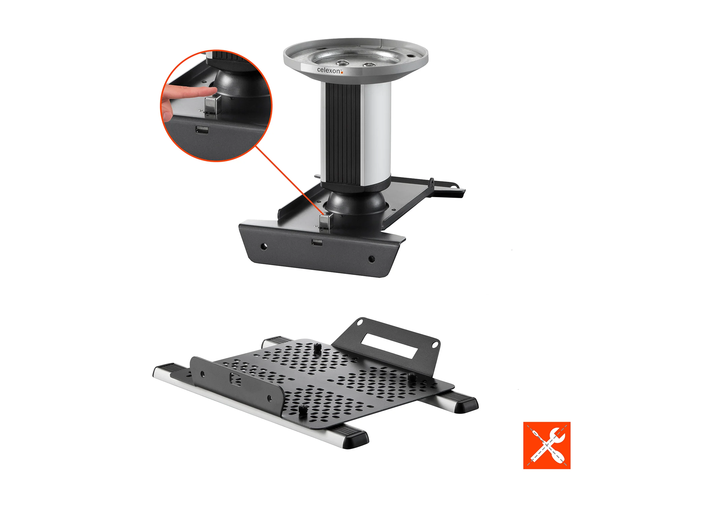 Universal Ceiling Mount Multicel 1500 Expert For St Projectors