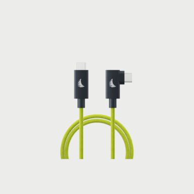 Angelbird Usb C 4 0 Solid Flex Right Angle Cable Lime 2m